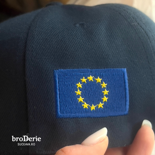 Emblema Europa brodata pe sapca