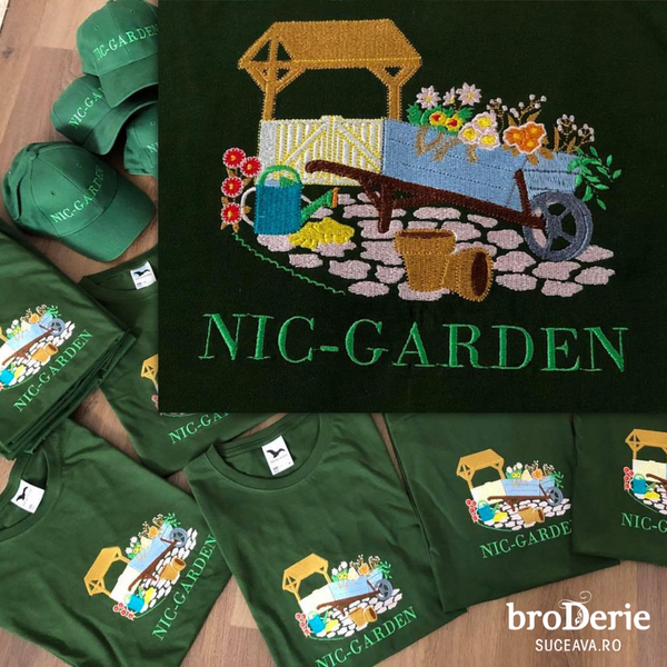 Logo Nic-Garden brodat