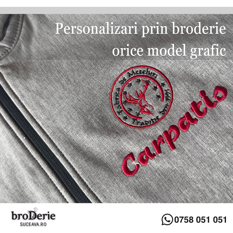 Carpatis broderie pe fata