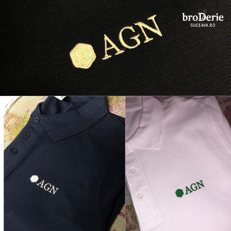 Tricouri brodate cu logo AGN