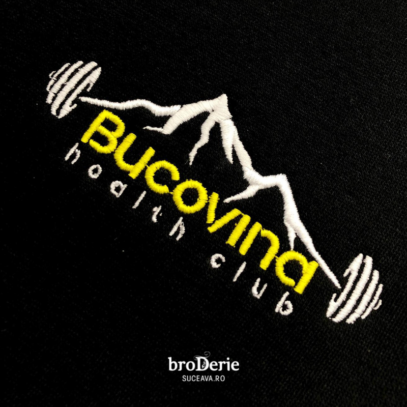 Logo brodat Bucovina Healt Club la dimensiune mica