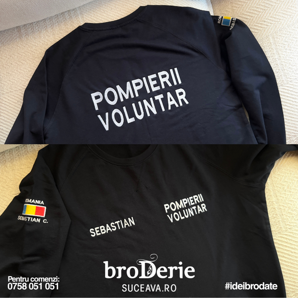 Echipament brodat POMPIERII VOLUNTAR