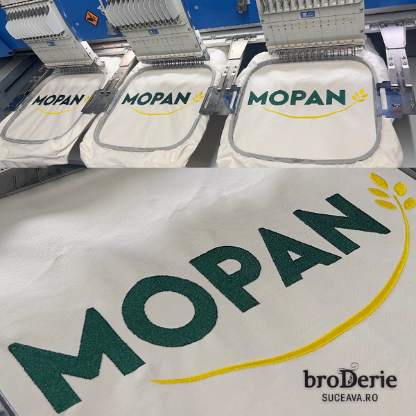 MOPAN brodat dimensiune mare
