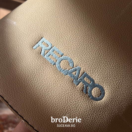 Broderie Premium pe Tapițerii Auto – RECARO Style!