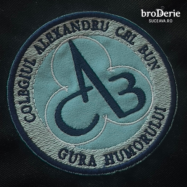 Emblema brodata pentru Colegiul Alexandru cel Bun - Gura Humorului