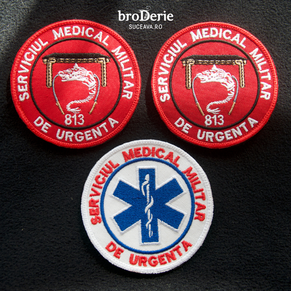 Embleme brodate pentru serviciul medical militar de urgenta