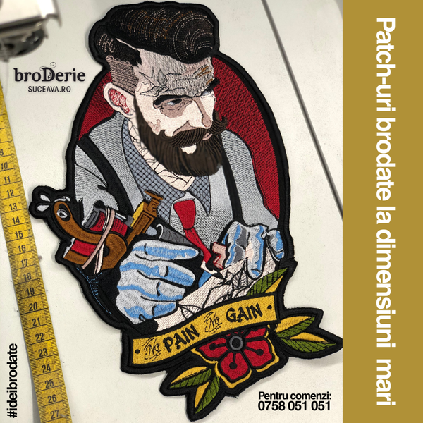 PATCH-uri brodate la dimensiuni mari