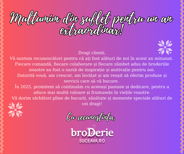 Mulțumim din suflet pentru un an extraordinar!