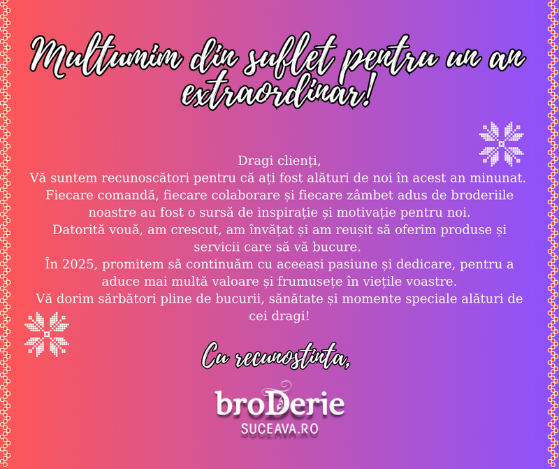Mulțumim din suflet pentru un an extraordinar!