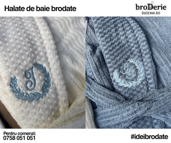Halate de baie brodate