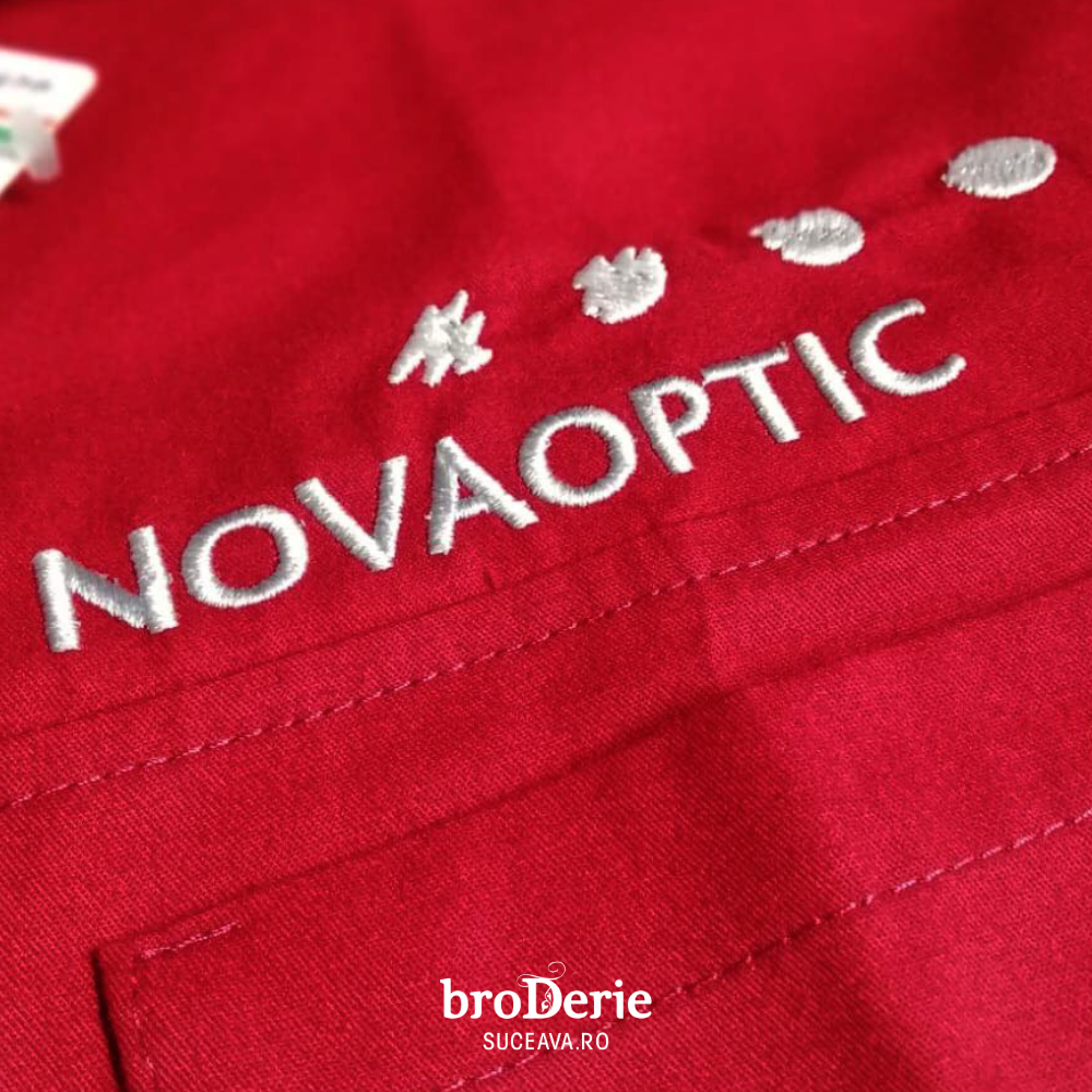 Logo brodat Novaoptic