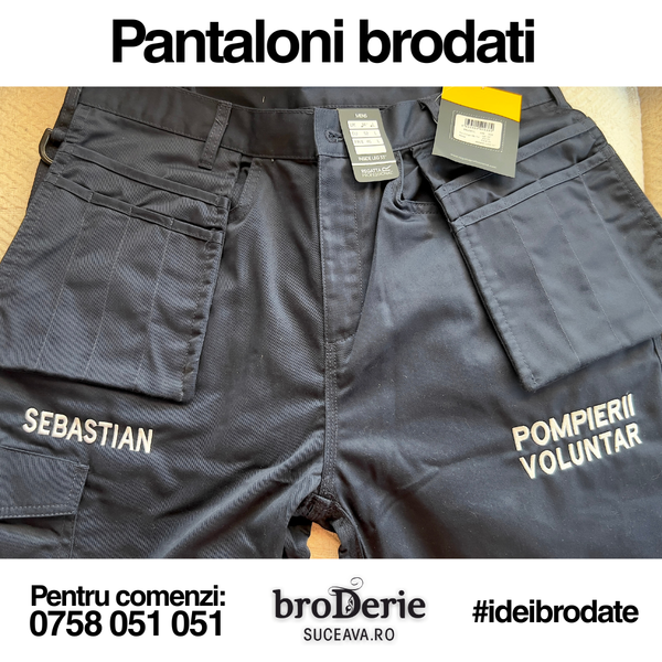 Pantaloni brodati