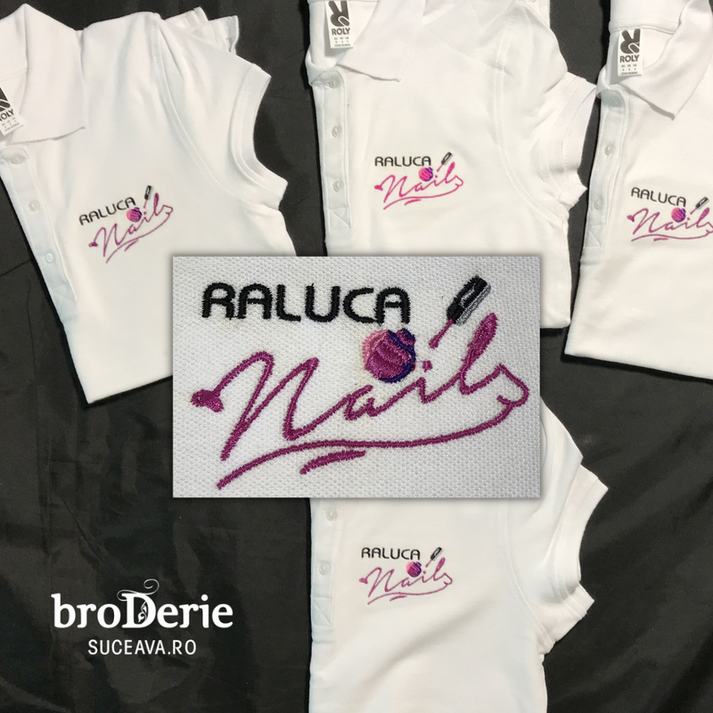 Tricouri brodate cu logo Raluca Nails