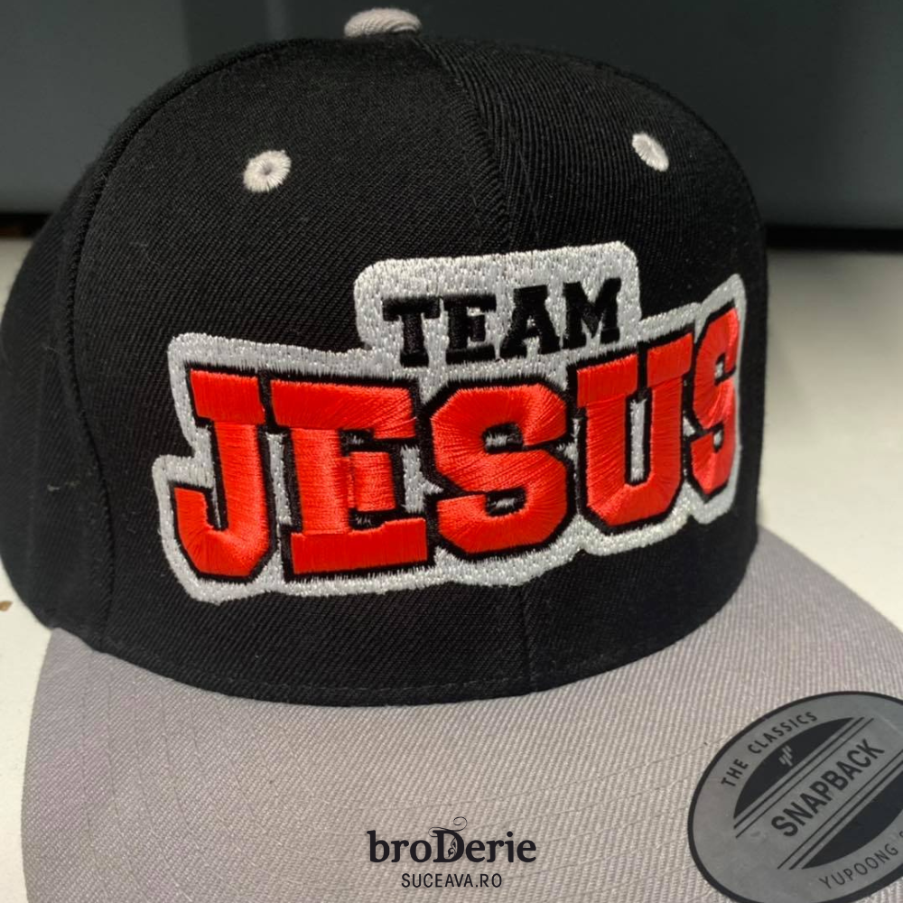 Sapca brodata Team Jesus