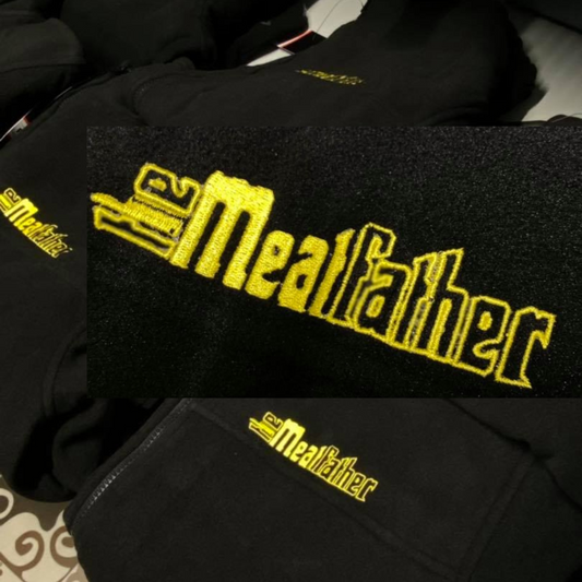 Fleece-uri brodate cu logo The Meat Father