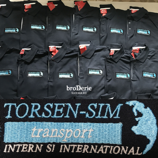 Tricouri brodate cu logo Torsen-Sim