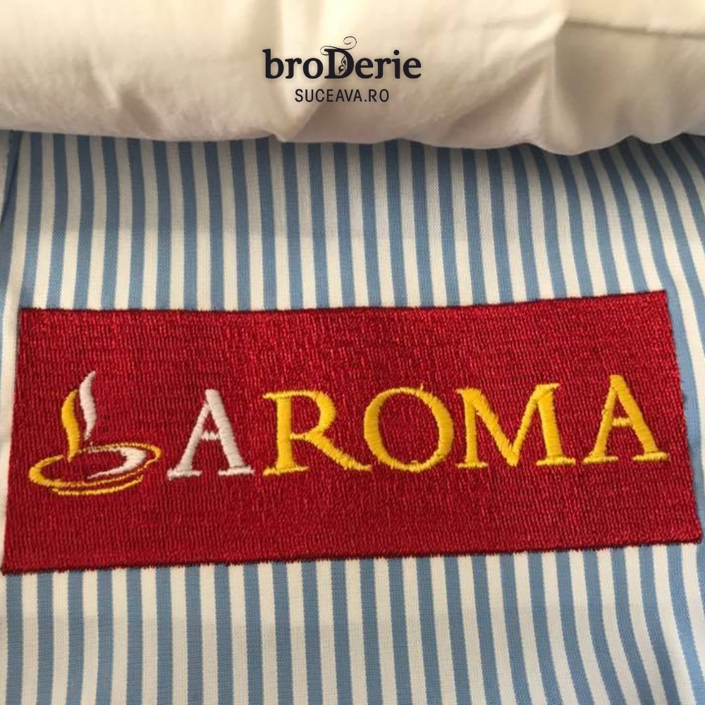 Logo brodat AROMA