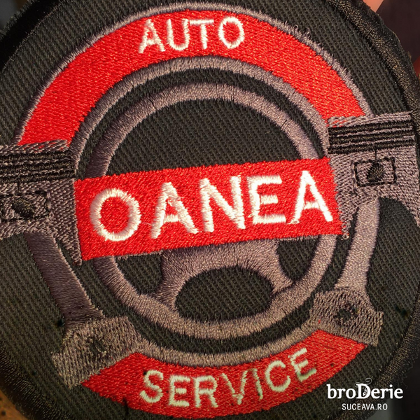 Emblema brodata AUTO OANEA SERVICE Falticeni