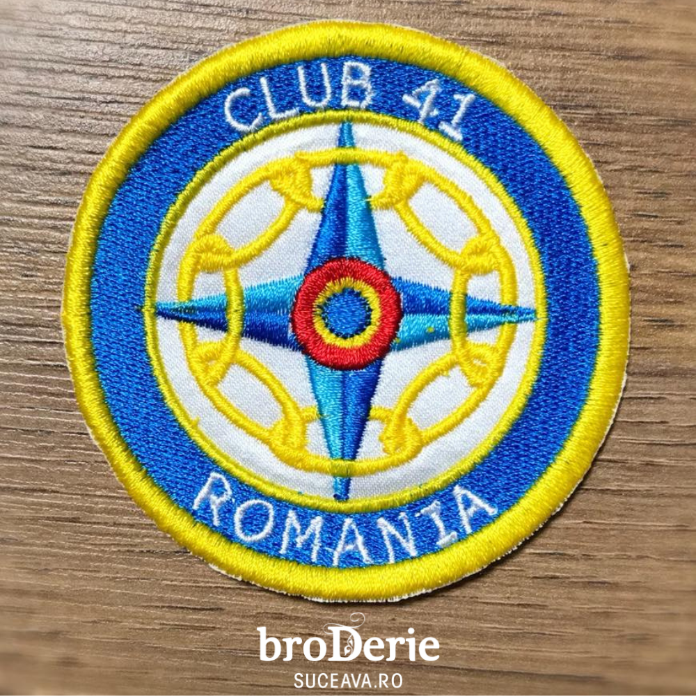 Emblema brodata CLUB 41 - Lucian Dragota