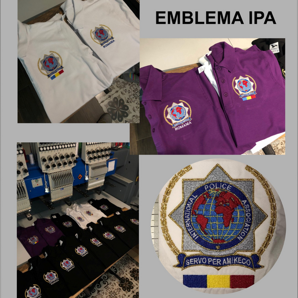 Emblema IPA brodata