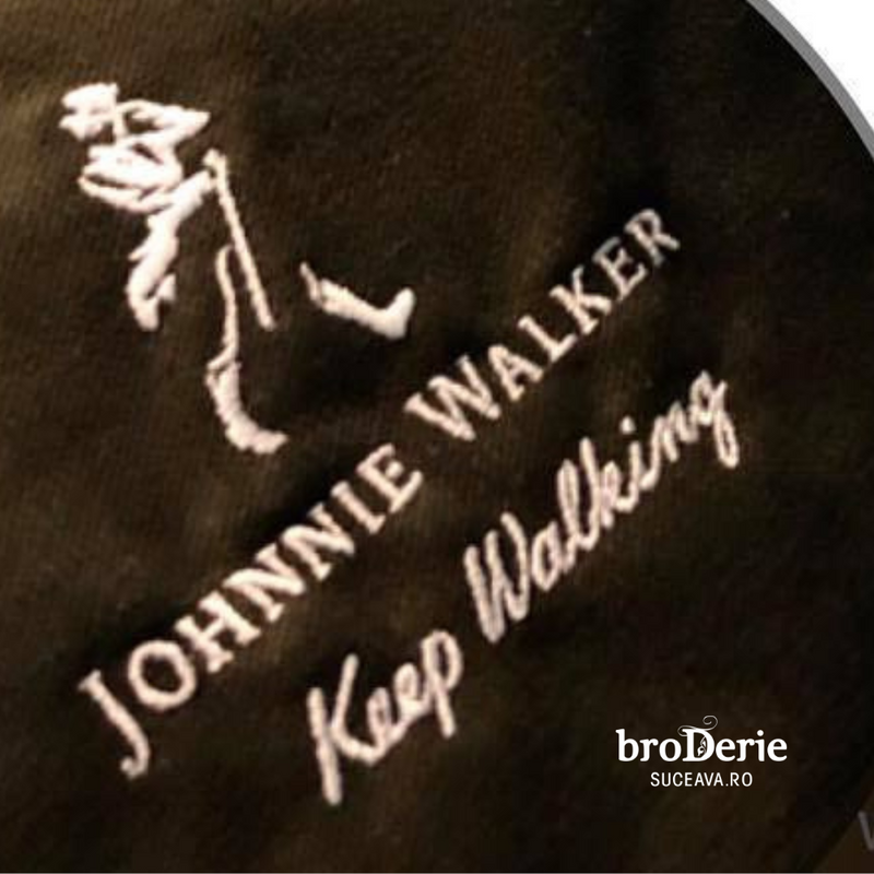 Logo brodat la dimensiune mica Johnnie Walker - Keep Walking