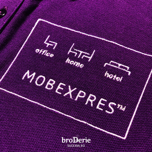 Logo brodat Mobexpres