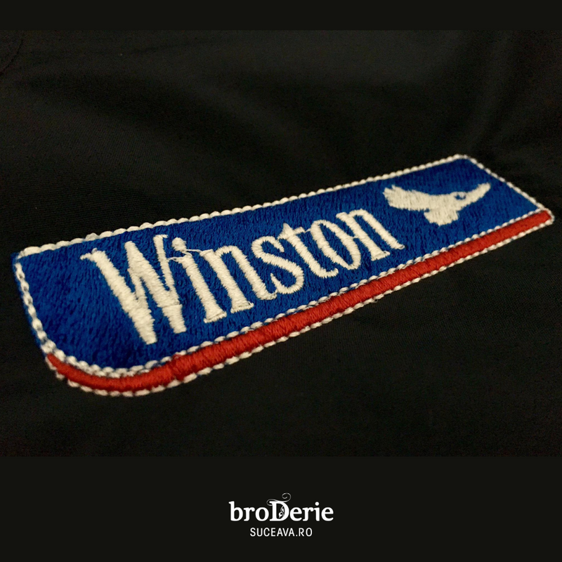 Logo brodat Winston