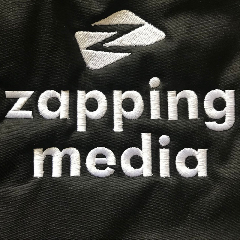 Logo Zapping Media brodat