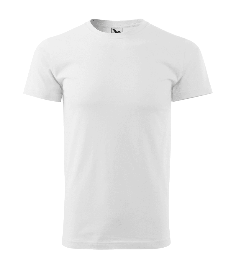 Tricou basic alb personalizat brodat