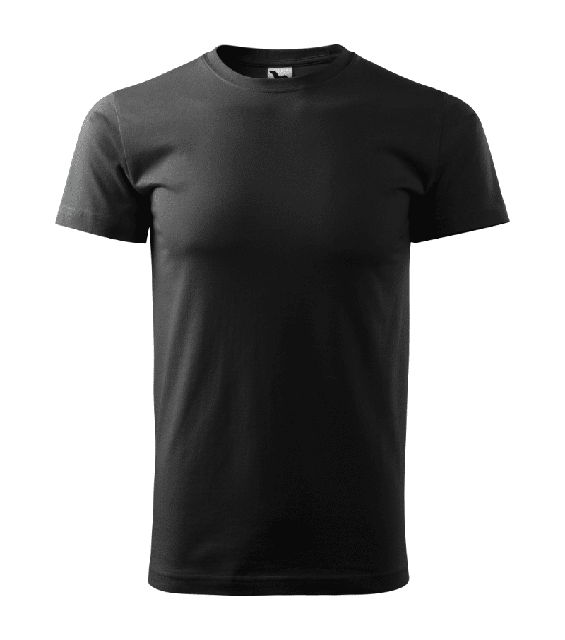 Tricou basic negru personalizat brodat