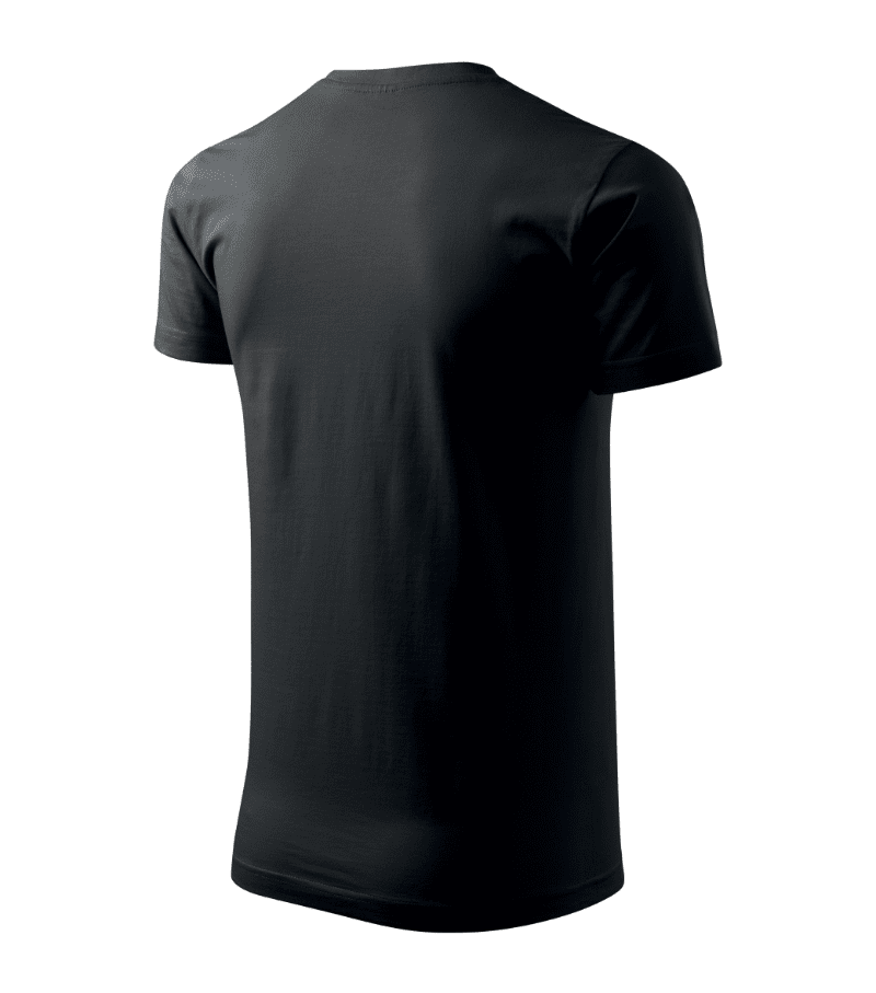 Tricou basic negru personalizat brodat