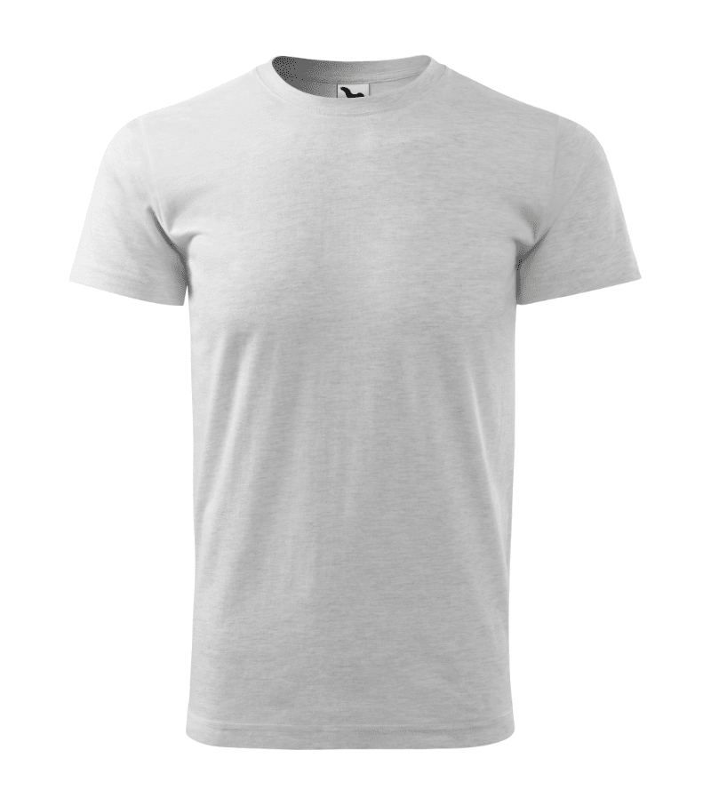 Tricou basic gri deschis personalizat brodat