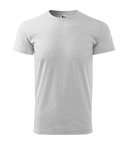 Tricou basic gri deschis personalizat brodat