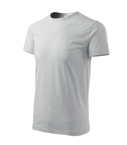 Tricou basic gri deschis personalizat brodat