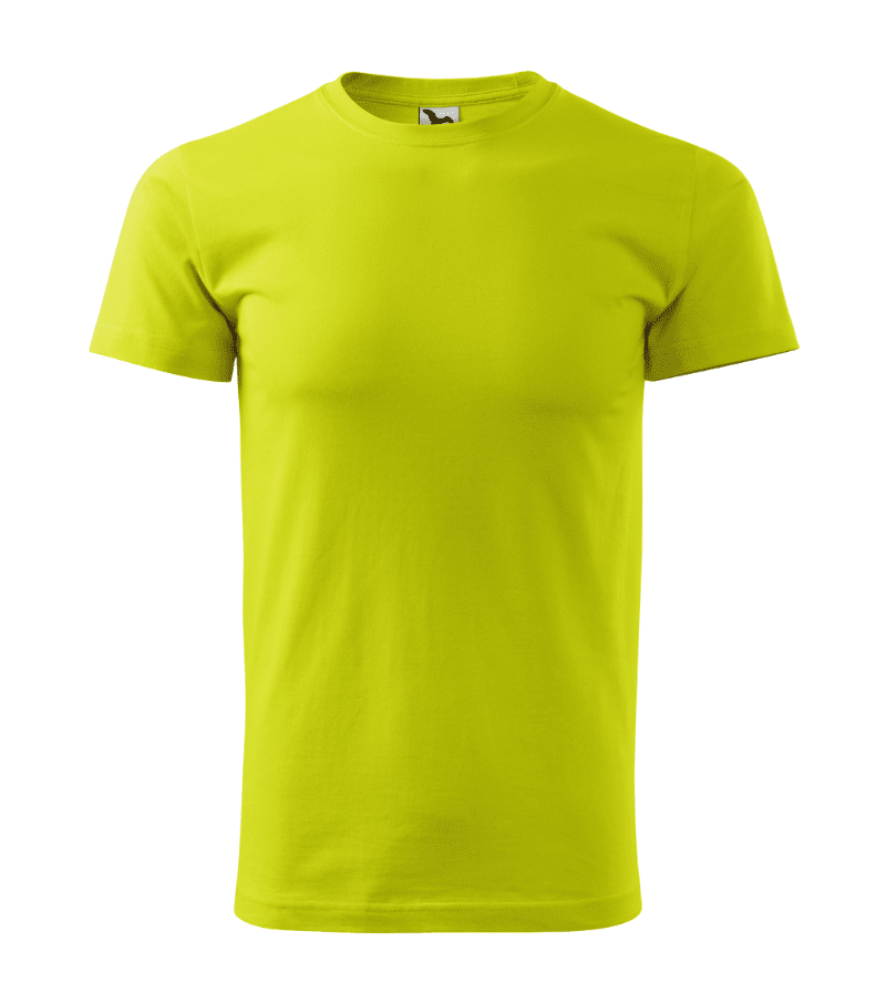 Tricou basic lime personalizat brodat