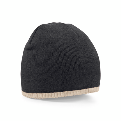 Two-Tone Pull-On Beanie 