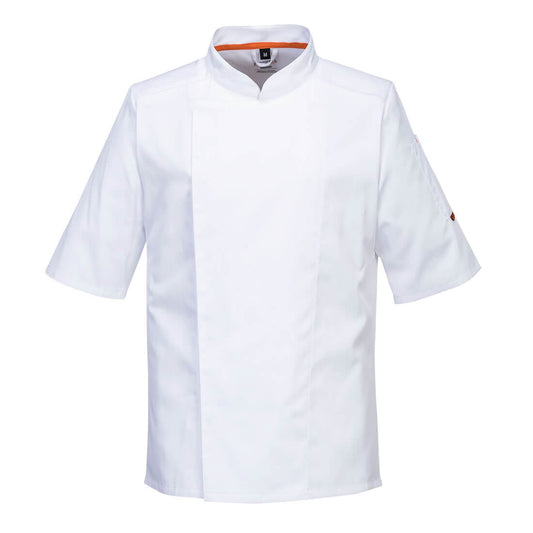 C746 - Short Sleeve Stretch Mesh Air Pro Chef Tunic