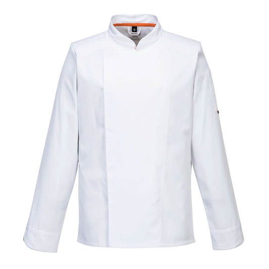 C846 - Long Sleeve Stretch Mesh Air Pro Chef Tunic