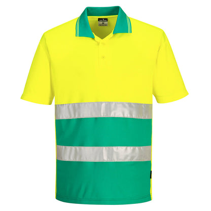 S175 - Hi-Vis Lightweight Contrast Polo Shirt S/S