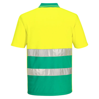 S175 - Hi-Vis Lightweight Contrast Polo Shirt S/S