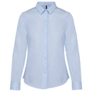 KA510 Cămașă damă din poplin de bumbac cu mâneci lungi - Broderie Suceava