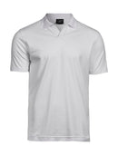 Luxury Stretch V-Neck Polo - Broderie Suceava