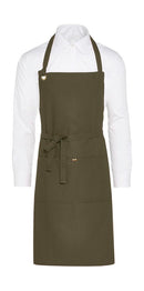 PROVENCE - Eyelet Bib Apron with Pocket - Broderie Suceava