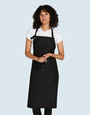PROVENCE - Eyelet Bib Apron with Pocket - Broderie Suceava
