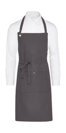 PROVENCE - Eyelet Bib Apron with Pocket - Broderie Suceava