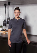 Short-Sleeve Ladies' Work Shirt Performance - Broderie Suceava