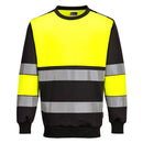 W376 - PW3 H - Vis Class 1 Sweatshirt - Broderie Suceava