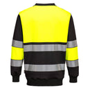 W376 - PW3 H - Vis Class 1 Sweatshirt - Broderie Suceava