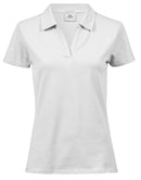 Women's Luxury Stretch V Polo - Broderie Suceava
